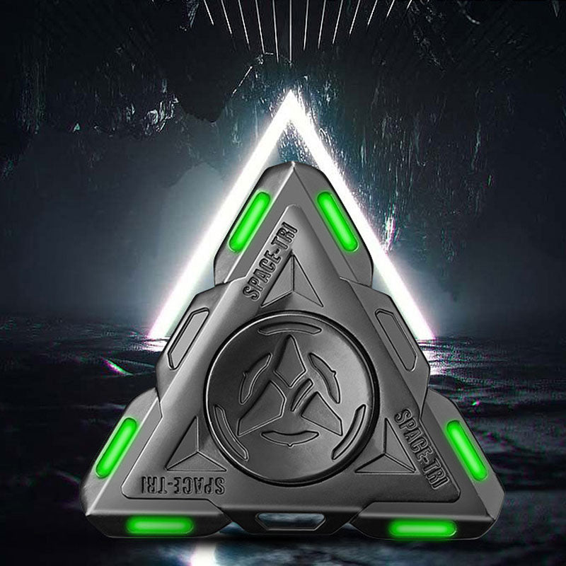 Triangular Battleship Luminous Fidget Spinner EDC Hand Spinner Adult F ...