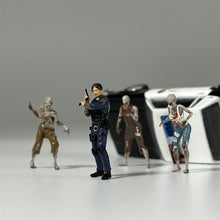 Load image into Gallery viewer, Classic 1/64 Scale Resin Model Police Leon Figures Zombies Scene Dioramas Diecast Alloy Car Miniature Collection Hobby Toys