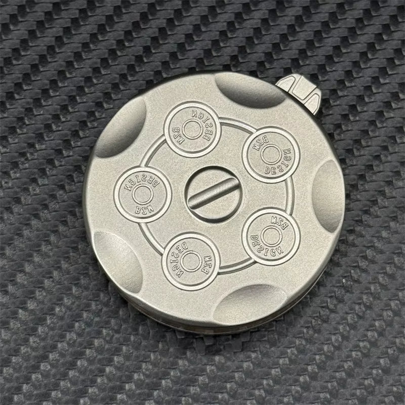 Creative Press Dice Fidget Toy Exquisite Stainless Steel EDC Fidget Coin Fun Decompression Toy ADHD Tool Ratchet Coin for Adults