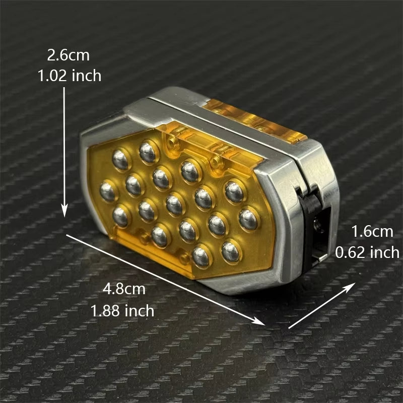 Fun Bubble Press EDC Fidget Slider Mechanical Push Haptic Slider Stainless Steel Fidget Toys Practical Stress Relief Toys