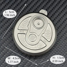 Load image into Gallery viewer, Creative Press Dice Fidget Toy Exquisite Stainless Steel EDC Fidget Coin Fun Decompression Toy ADHD Tool Ratchet Coin for Adults