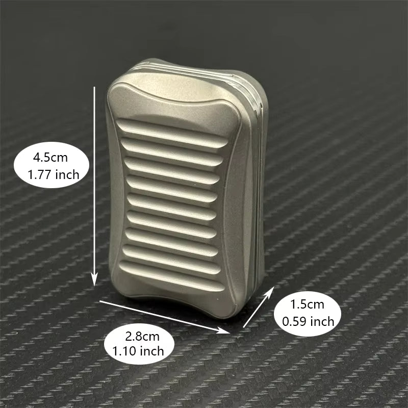 Titanium Alloy Soap EDC Fidget Toy Fashion Metal Infinite Push Fidget Slider Stress Relief Toy ADHD & Leisure Toy for Office