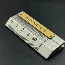 Novel Self-Deception Ruler EDC Fidget Toys Stainless Steel Mechanical Push Fidget Slider Stress Relief Toys ADHD Gadgets