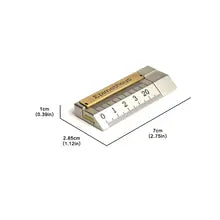 Load image into Gallery viewer, Novel Self-Deception Ruler EDC Fidget Toys Stainless Steel Mechanical Push Fidget Slider Stress Relief Toys ADHD Gadgets