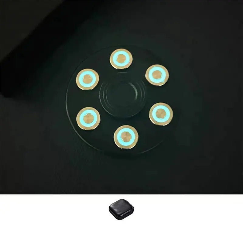 Revolver Clip Luminous Fidget Spinner EDC Metal Hand Spinner Adult Fidget Toys ADHD Tool Anxiety Stress Relief Toys