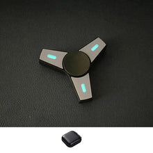 Load image into Gallery viewer, Luminous Threeleaf Stainless Steel Fidget Spinner EDC Metal Hand Spinner Adult Fidget Toys ADHD Tool Anxiety Stress Relief Toys