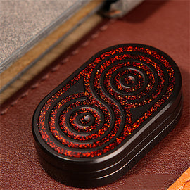 Exquisite EDC Fidget Toys Stainless Steel Push Fidget Slider Stress Relief Three-Layer Haptic Slider ADHD Tool Cool Gadgets