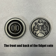 Load image into Gallery viewer, Pig Nose Magnetic Fidget Haptic Coins Metal Fidget Clicker EDC Adult Fidget Toys ADHD Tool Anxiety Stress Relief Toys