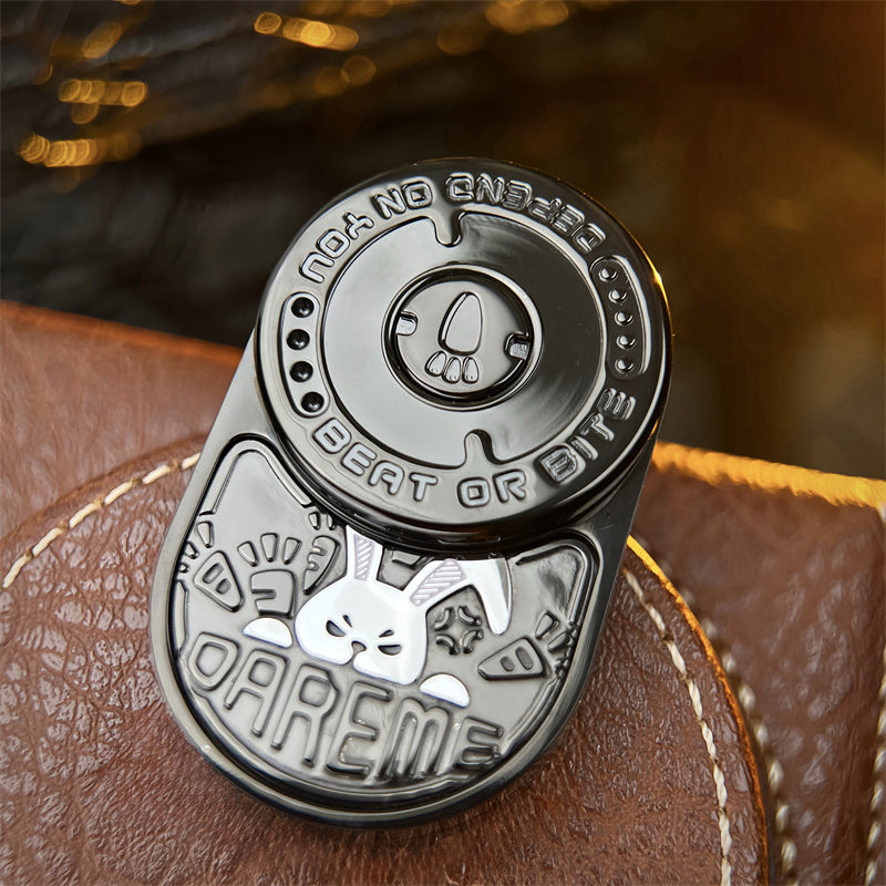 Acedc Fidget Rabbit Angry Rabbit EDC Fidget Slider Stainless Steel Mechanical Ratchet Fidg ...