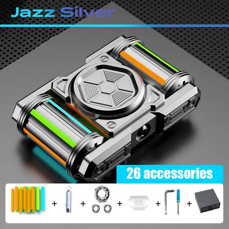 fidget spinner cigarette Lighter Hand Spinner Aluminium or psychological stress Luminous Tank Roller 101 Fidget