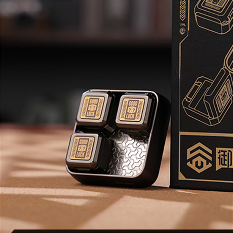 Novel Mysterious Little Box EDC Fidget Toy Stylish Metal Magnetic Push Decompression Toy ADHD Stress Relief Relaxation Toys