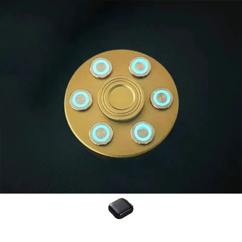 Revolver Clip Luminous Fidget Spinner EDC Metal Hand Spinner Adult Fidget Toys ADHD Tool Anxiety Stress Relief Toys