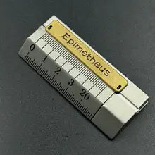 Novel Self-Deception Ruler EDC Fidget Toys Stainless Steel Mechanical Push Fidget Slider Stress Relief Toys ADHD Gadgets