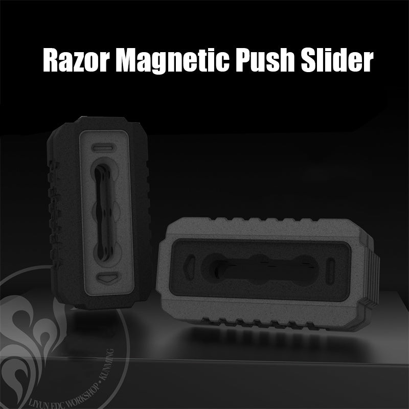 Razor Gravel Magnetic Push Slider EDC Adult Fidget Toys Anti Stress Toys Hand Spinner ADHD Anxiety Autism Stress Relief
