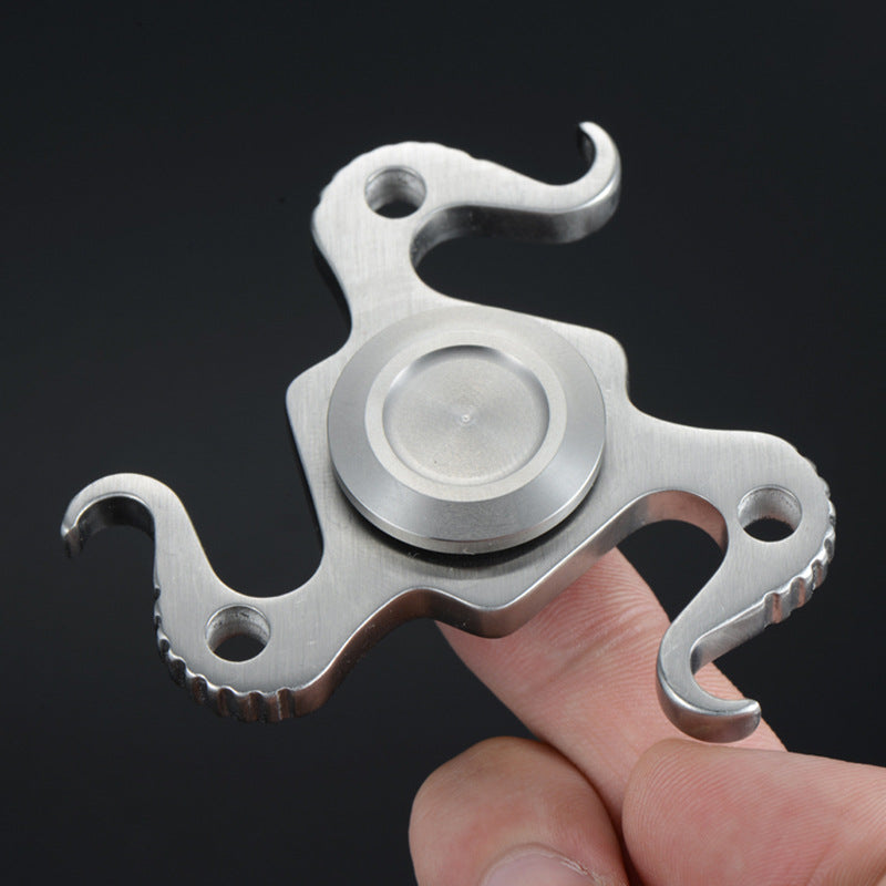 Cobra Stainless Steel Fidget Spinner EDC Adult Metal Fidget Toys ADHD Hand Spinner Autism Sensory Toys Anxiety Stress Relief