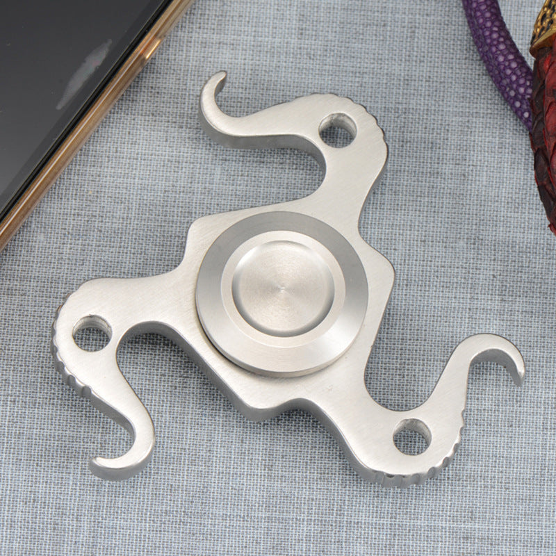 Cobra Stainless Steel Fidget Spinner EDC Adult Metal Fidget Toys ADHD Hand Spinner Autism Sensory Toys Anxiety Stress Relief