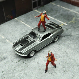 1:64 Scale Model Joker including display box Cast Alloy Car  Static Figures For Layout Diorama Miniature Scene Collection