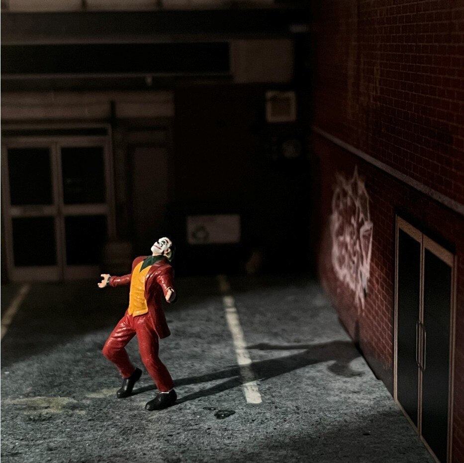 1:64 Scale Model Joker including display box Cast Alloy Car  Static Figures For Layout Diorama Miniature Scene Collection