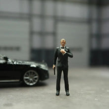 Load image into Gallery viewer, Classic 1:64 Scale Model James Bond 007 Cast Alloy Car Simulation Static Figures For Layout Diorama Miniature Scene Collection