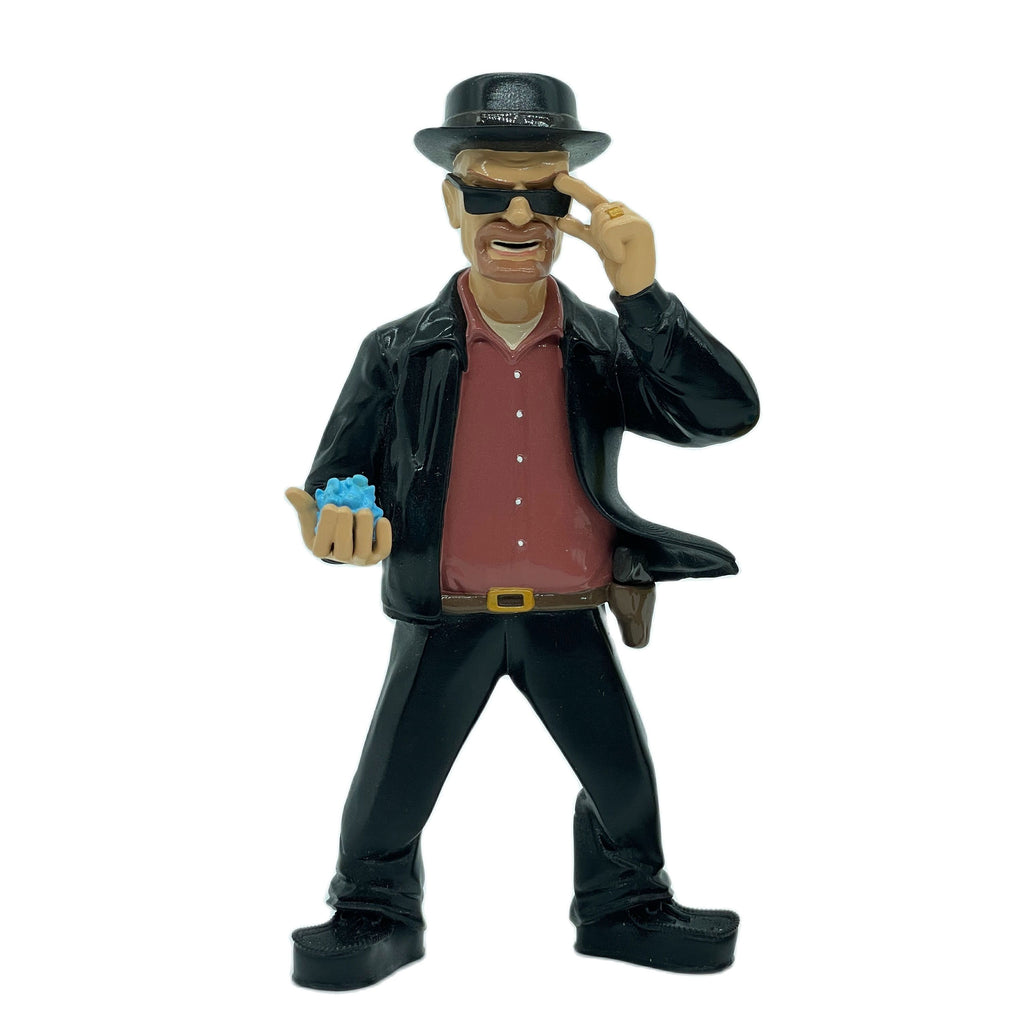 Cartoon Style Breaking Bad Action Figure Heisenberg and Gustavo Fring Resin Model Movie Character Miniature Figurine Desktop Decoration