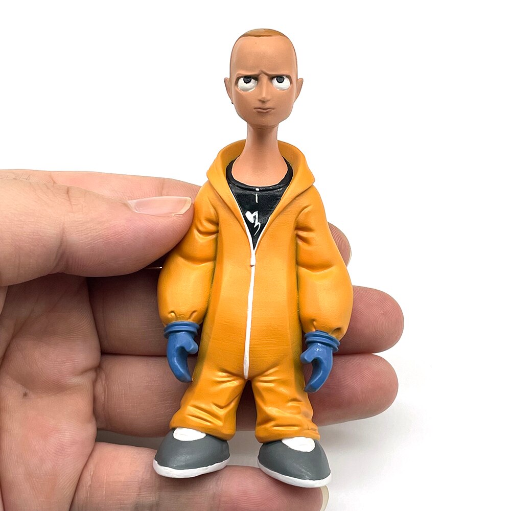 Cartoon Kawaii Breaking Bad Bryan Cranston Action Figure Painted Resin Model Toy Gift Collection