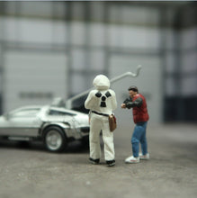 Load image into Gallery viewer, Classic 1:64 Scale Model Back To The Future 2 people Cast Alloy Car Simulation Static Figures Diorama Miniature Scene Collection