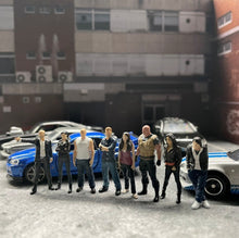 Load image into Gallery viewer, Classic 1:64 Scale Model Fast and Furious 9 people Cast Alloy Car Simulation Static Figures Diorama Miniature Scene Collection