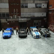 Load image into Gallery viewer, Classic 1:64 Scale Model Fast and Furious 9 people Cast Alloy Car Simulation Static Figures Diorama Miniature Scene Collection