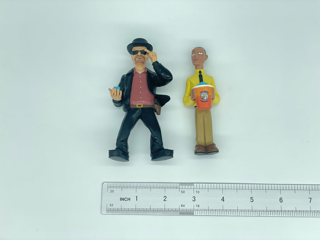 Cartoon Style Breaking Bad Action Figure Heisenberg and Gustavo Fring Resin Model Movie Character Miniature Figurine Desktop Decoration