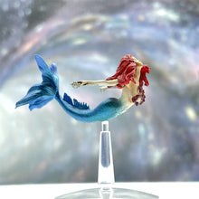 Load image into Gallery viewer, 1.7Inch Fantasy Mermaid Figurine Action Figure Hand Painted Resin Doll Static Miniature Diorama Model Desktop Decoration