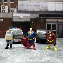 Load image into Gallery viewer, 1/64 Scale Figures Fat Retired Superhero Cast Alloy Car Static State Miniature Dioramas Kawaii Character Model Scene Layout