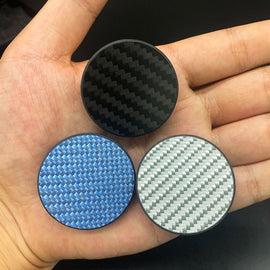 Carbon Fiber Coin Clicker Fidget Coin Adult EDC Fidget Toys Autism ADHD Hand Spinner Anxiety Stress Relief Toys Office Desk Toys