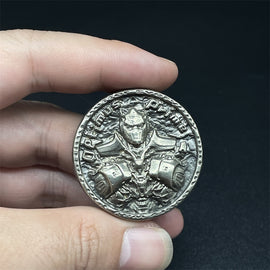 Sexy Girl Vintage White Copper Haptic Coins EDC Fidget Toys ADHD Hand Spinner Anxiety and Stress Relief for Adult Cool Stuff