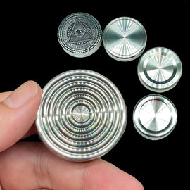 Milk Cover Magnetic Sound Coins Anti Stress Toys EDC Fidget Toys Autism ADHD Hand Spinner Adult Anxiety Stress Relief