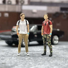 1/64 Scale Casual Clothes Peter Figures Movie Character Model Dioramas Diecast Alloy Car Scene Accessories Miniature Collection