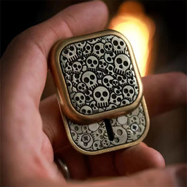 Skull Square Blocks Magnetic Fidget Slider EDC Adult Metal Fidget Toys Autism ADHD Tool Anti-anxiety Office Stress Relief Toys