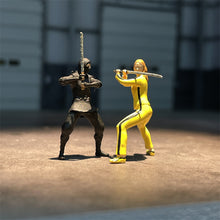 Load image into Gallery viewer, 1/64 Scale Resin Model Kill Bill Ninja 2 Figures Katana Battle Scene Diecast Alloy Car Dioramas Miniature Collection