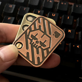 Transparent PC Fidget Coin Haptic Coins Adult EDC Fidget Toy ADHD
