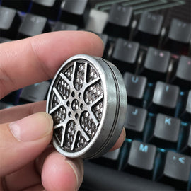 Wheel Hub Haptic Coins Fidget Clicker EDC Adult Metal Fidget Toys Autism ADHD Tool Anti-anxiety Stress Relief Toys