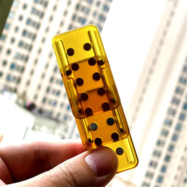 Amber Transparent PEI Three Layer Fidget Slider EDC Adult Cool Fidget Toys Autism ADHD Tool Anti-anxiety Stress Relief Toys