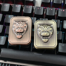Load image into Gallery viewer, Tiger Head Embossed Poker Fidget Slider Adult EDC Metal Fidget Toys Autism ADHD Tool Anxiety Stress Relief Toys Office Desk Toys
