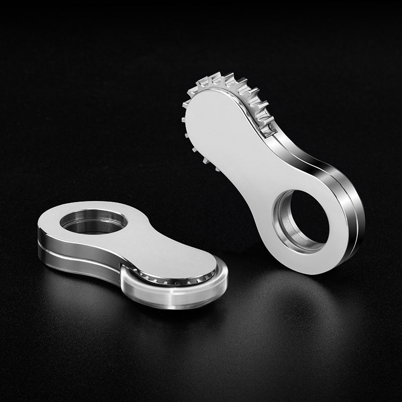 Stainless Steel Gear Ring Fidget Spinner Adult Hand Spinner EDC Fidget Toys ADHD Tool Stress Relief Toys Novelty Spinning Top