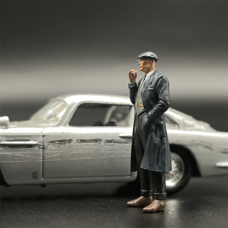 1/64 Scale Resin Model Peaky Blinders Tommy Shelby Figures Scene Dioramas Diecast Alloy Car Doll Miniature Collection