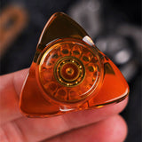 Amber Transparent PEI Fidget Spinner EDC Adult Hand Spinner Fidget Toys ADHD Tool Stress Relief Toys Novelty Spinning Top