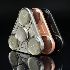Alloy Acrylic Patches Fidget Spinner Metal EDC Fidget Toys ADHD Hand Spinner Anxiety Stress Relief Toys for Adult