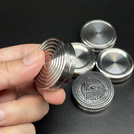 Milk Cover Magnetic Sound Coins Anti Stress Toys EDC Fidget Toys Autism ADHD Hand Spinner Adult Anxiety Stress Relief