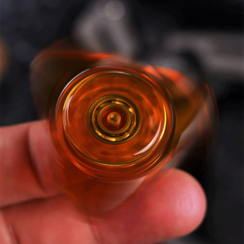 Amber Transparent PEI Fidget Spinner EDC Adult Hand Spinner Fidget Toys ADHD Tool Stress Relief Toys Novelty Spinning Top