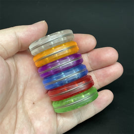 Transparent PC Fidget Coin Haptic Coins Adult EDC Fidget Toy ADHD Hand Spinner Autism Sensory Toys Anxiety Stress Relief Toys