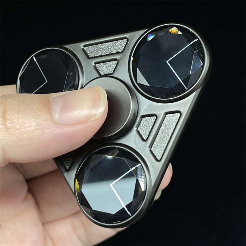 Alloy Acrylic Patches Fidget Spinner Metal EDC Fidget Toys ADHD Hand Spinner Anxiety Stress Relief Toys for Adult