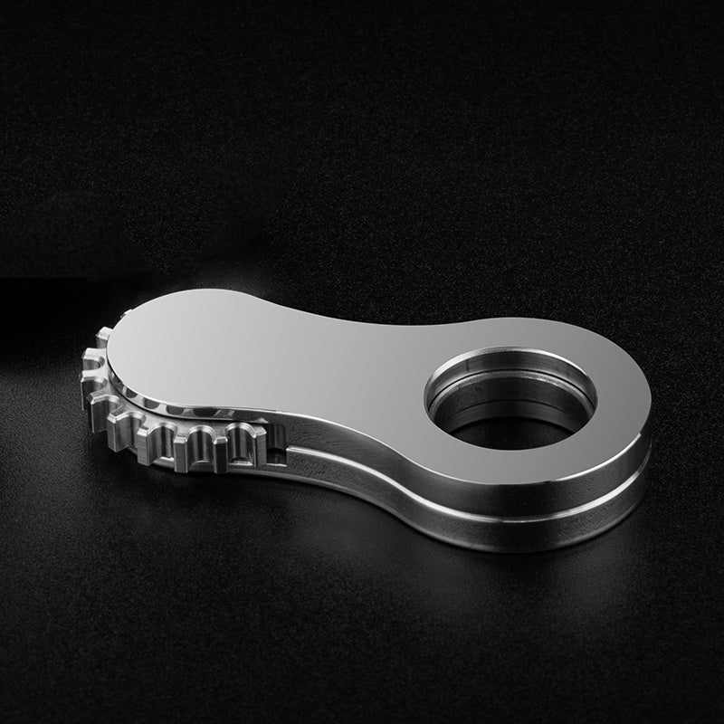 Stainless Steel Gear Ring Fidget Spinner Adult Hand Spinner EDC Fidget Toys ADHD Tool Stress Relief Toys Novelty Spinning Top